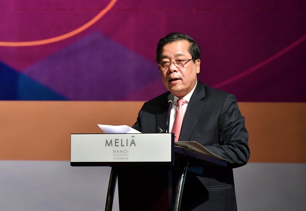 Phó Thống đốc NHNN Nguyễn Kim Anh phát biểu về tầm quan trọng của dữ liệu đối với các đơn vị ngân hàng - tài chính tại hội thảo